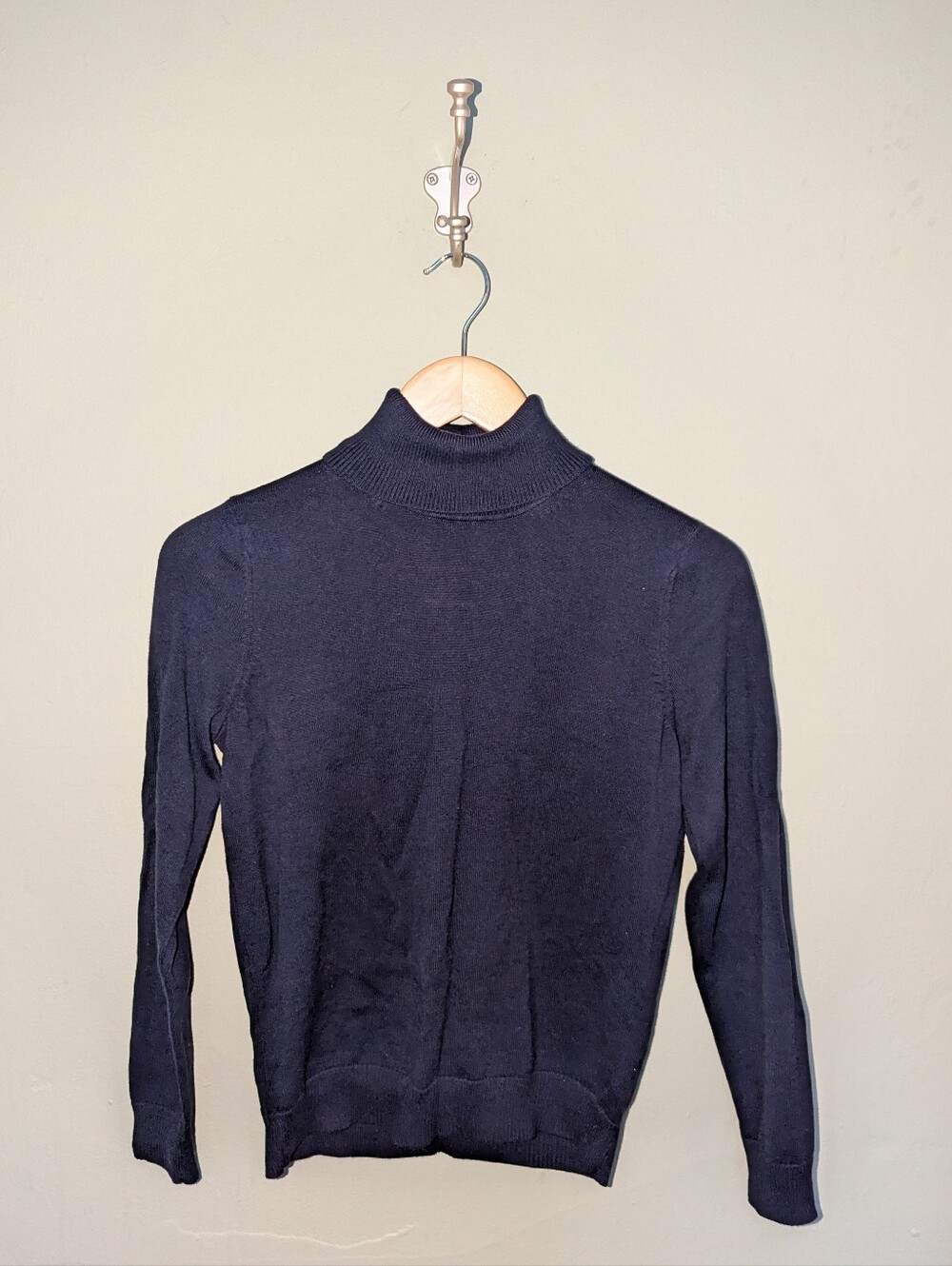 Northern Reflections 100 % Cotton Navy Turtleneck Sweater